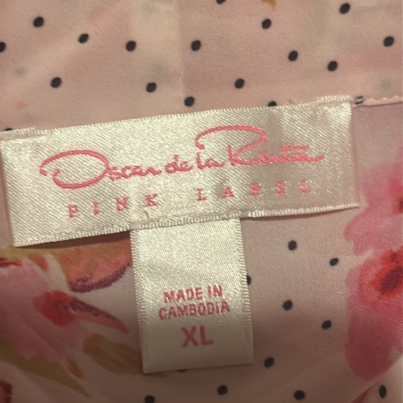 Oscar de la Renta Floral Plus Size Robe size XL - Picture 5 of 5